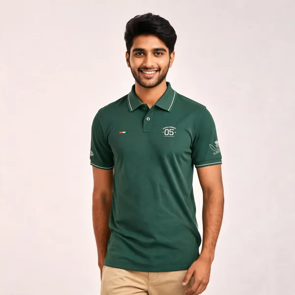 Green_Cotton_Lycra_Regular_Fit_Polo_T-Shirt_For_Men