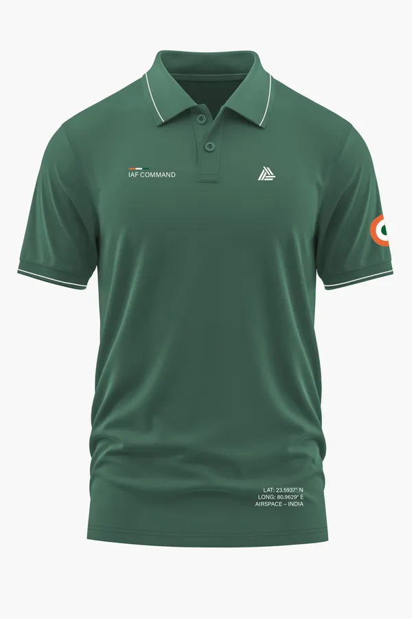 IAF_COMMAND_POLO_T-SHIRT_-_Green,_XXL