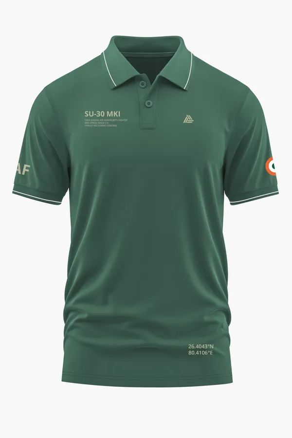 SU-30_MKI_POLO_T-SHIRT_-_Green,_XXL