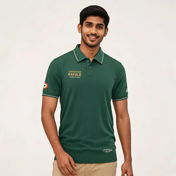 Green_Cotton_Blend_Regular_Fit_Polo_T-Shirt_For_Men