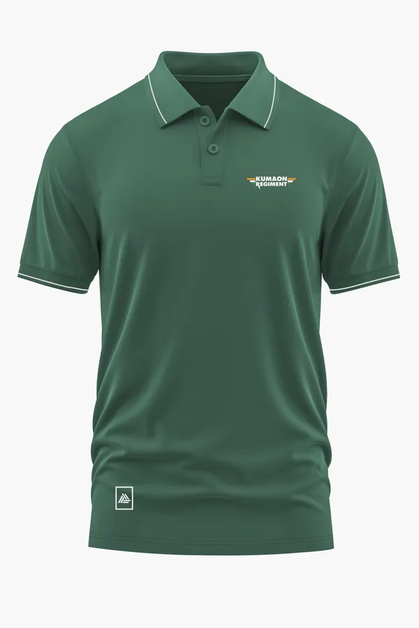 KUMAON_REGIMENT_POLO_T-SHIRT_-_Green,_XXL