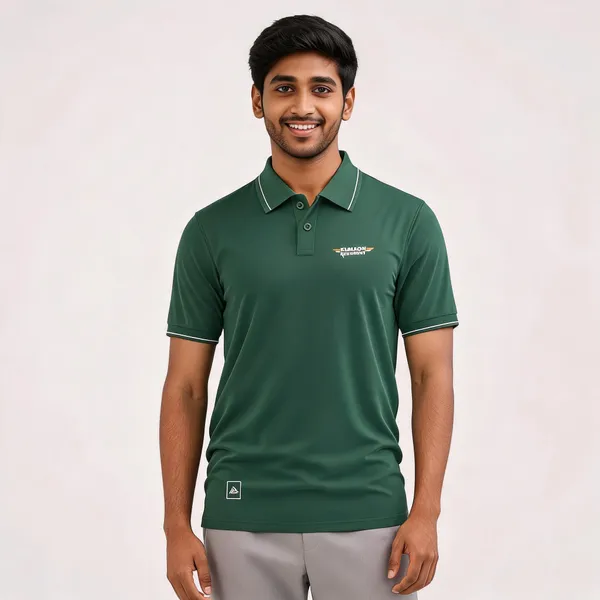 Green_Cotton_Blend_Regular_Fit_Kumaon_Regiment_Polo_T-Shirt_For_Men