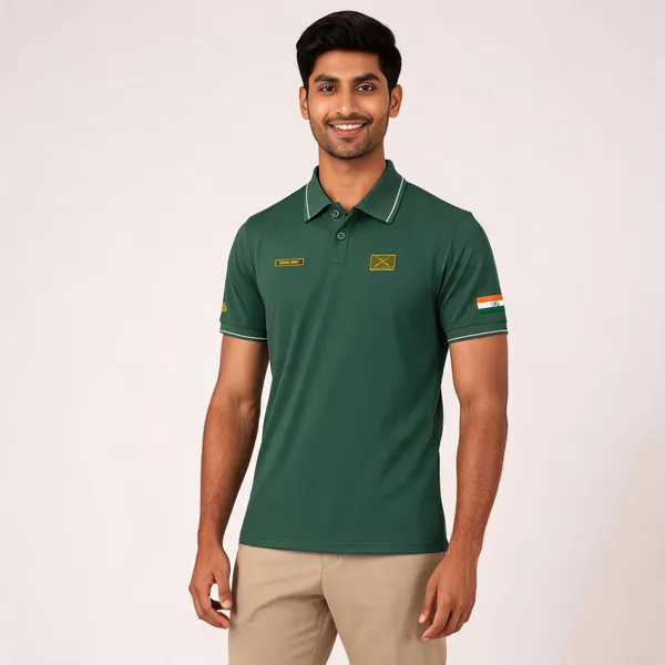 Green_Cotton_Blend_Regular_Fit_Army_Classic_Polo_T-Shirt_For_Men