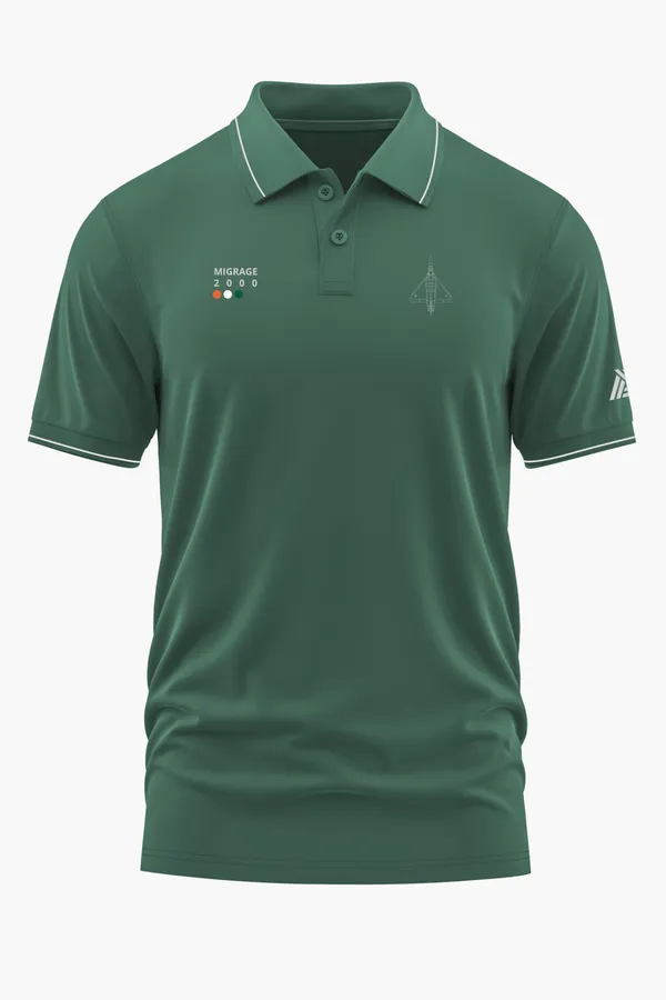MIRAGE_2000_POLO_T-SHIRT_-_Green,_XXL