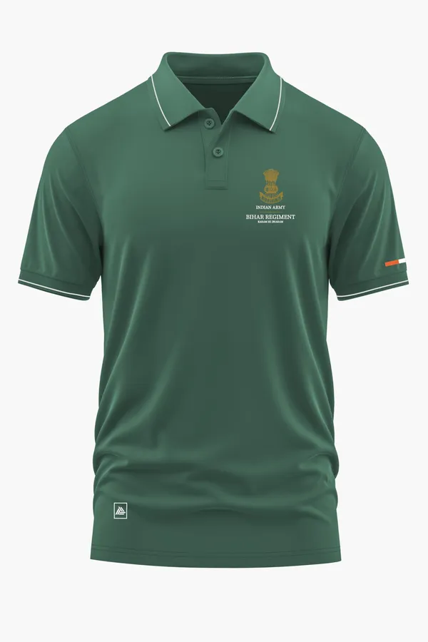 BIHAR_REGIMENT_POLO_T-SHIRT_-_Green,_XXL