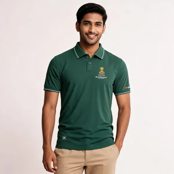 Green_Cotton_Lycra_Regular_Fit_Bihar_Regiment_Polo_T-Shirt_For_Men