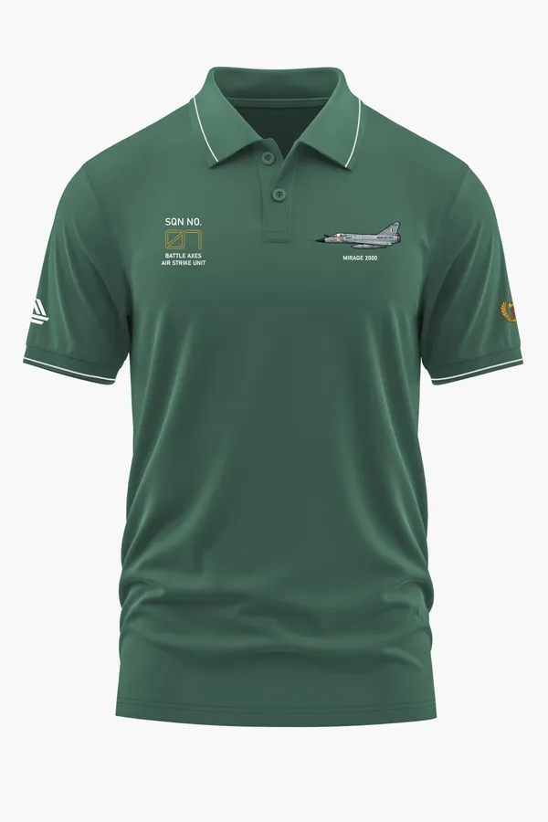 SQN_NO._07_BATTLE_AXES_POLO_T-SHIRT_-_Green,_XXL