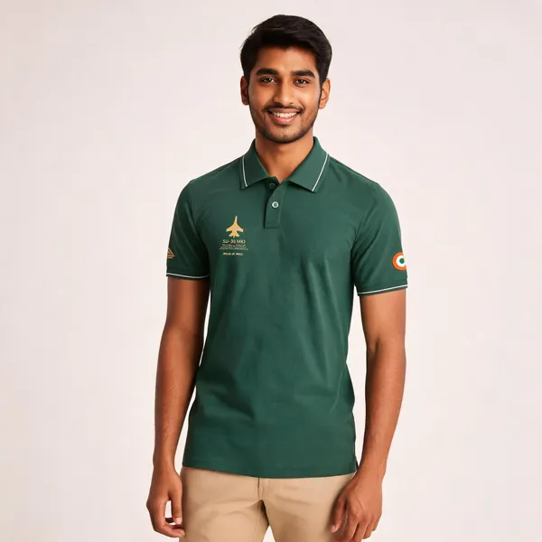 Green_Cotton-Lycra_Regular_Fit_Polo_T-Shirt_For_Men