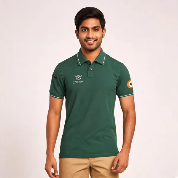 Green_Cotton_Regular_Fit_Sqn_45_Flying_Daggers_Polo_T-Shirt_For_Men