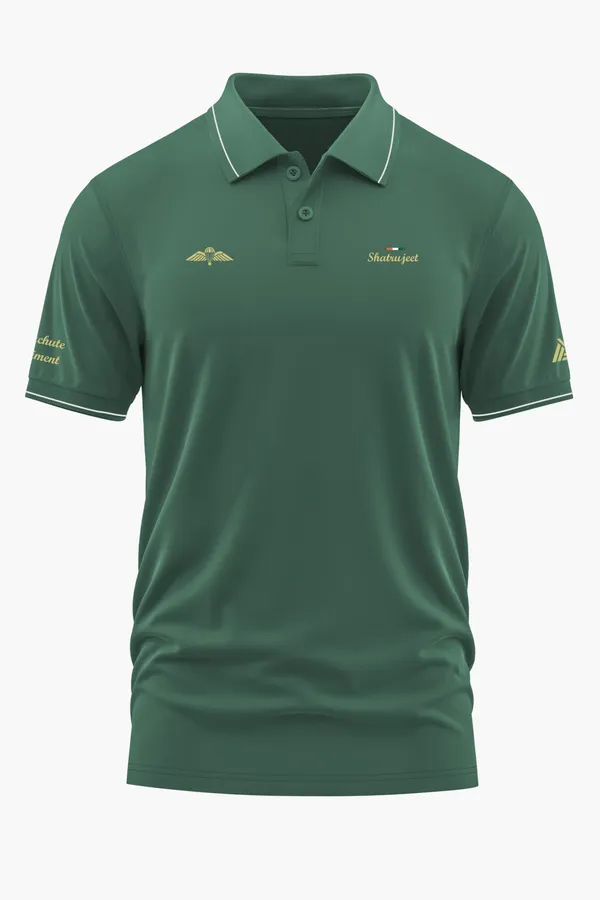 PARACHUTE_REGT._PRIDE_POLO_T-SHIRT_-_Green,_XXL
