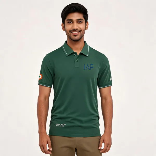 Green_Cotton_Blend_Regular_Fit_Iaf_Honour_Classic_Polo_T-Shirt_For_Men