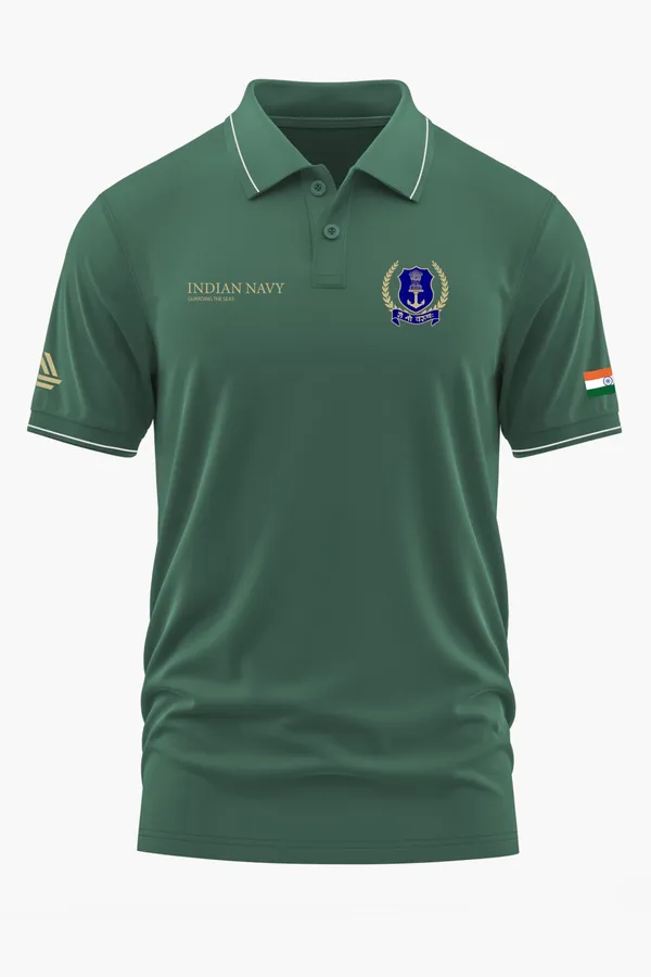 NAVAL_ELITE_CASUAL_POLO_T-SHIRT_-_Green,_XXL