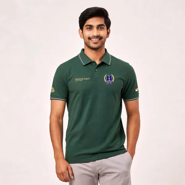 Green_Cotton_Lycra_Regular_Fit_Naval_Elite_Polo_T-Shirt_For_Men