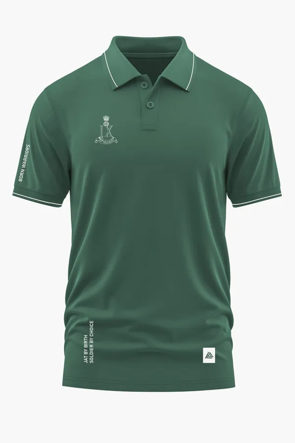 JAT_BORN_WARRIOR_POLO_T-SHIRT_-_Green,_XXL