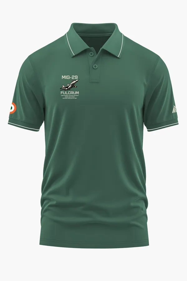 MIG-29_FULCRUM_POLO_T-SHIRT_-_Green,_XXL