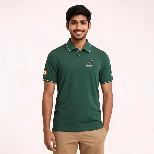 Green_Cotton_Blend_Regular_Fit_Polo_T-Shirt_For_Men