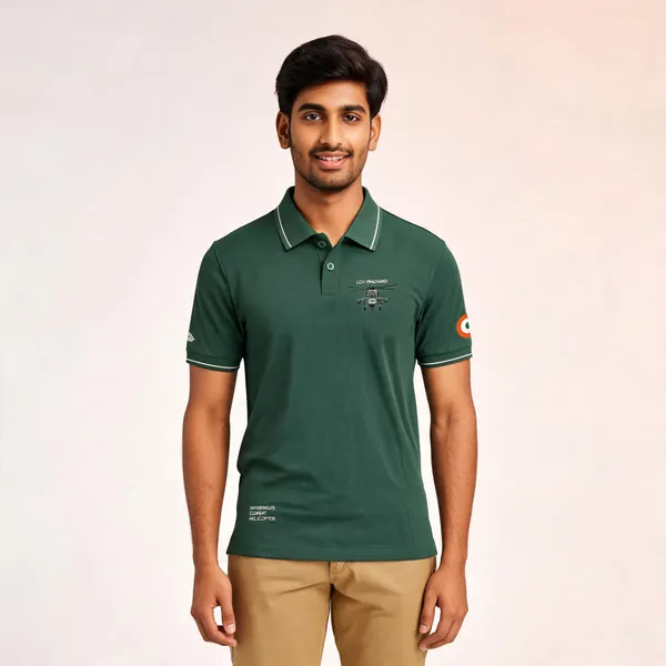 Green_Cotton-Lycra_Regular_Fit_Lch_Prachand_Polo_T-Shirt_For_Men