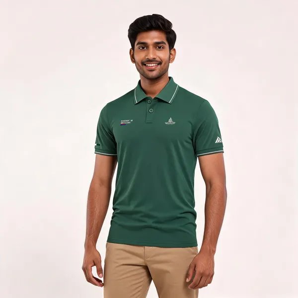 Green_Cotton_Blend_Regular_Fit_Regt._Of_Artillery_Polo_T-Shirt_For_Men
