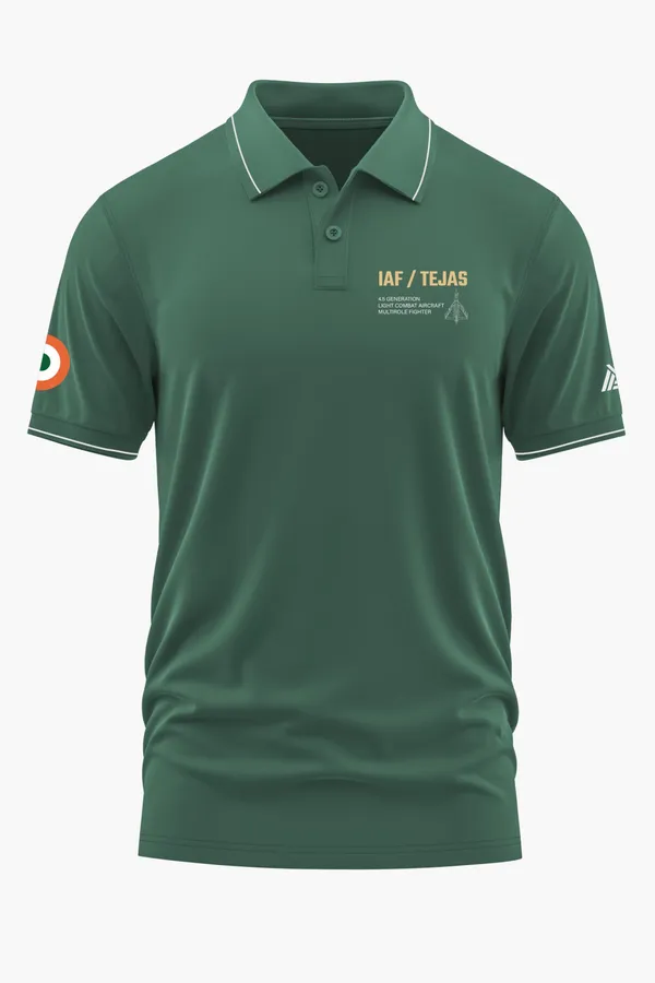 IAF_TEJAS_POLO_T-SHIRT_-_Green,_XXL