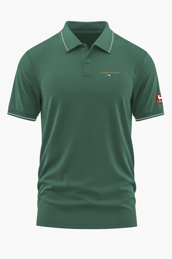 LADAKH_SCOUTS_POLO_T-SHIRT_-_Green,_XXL