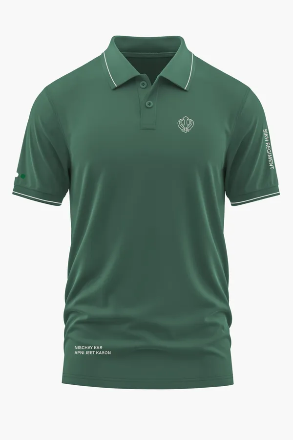 SIKH_REGIMENT_POLO_T-SHIRT_-_Green,_XXL