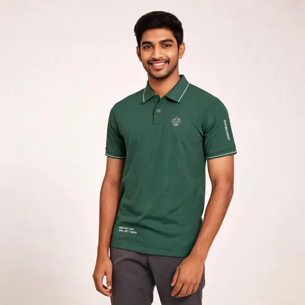 Green_Cotton_Blend_Regular_Fit_Sikh_Regiment_Polo_T-Shirt_For_Men