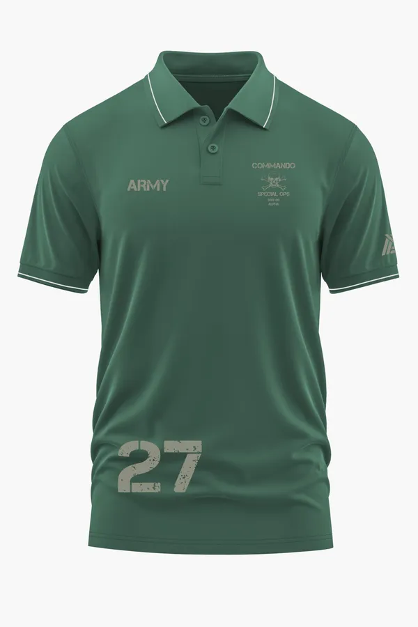 COMMANDO_SPECIAL_OPS_POLO_T-SHIRT_-_Green,_XXL