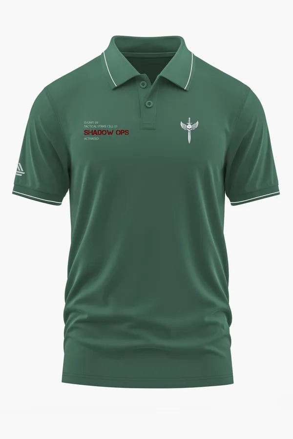 SHADOW_OPS_ACTIVATED_POLO_T-SHIRT_-_Green,_XXL