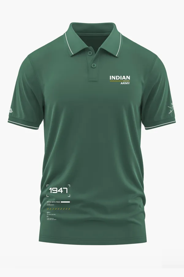 SERVE_WITH_PRIDE_-_INDIAN_ARMY_POLO_T-SHIRT_-_Green,_XXL