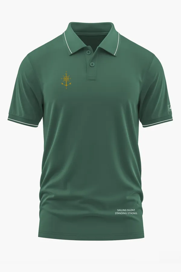 SILENT_SENTINEL_POLO_T-SHIRT_-_Green,_XXL