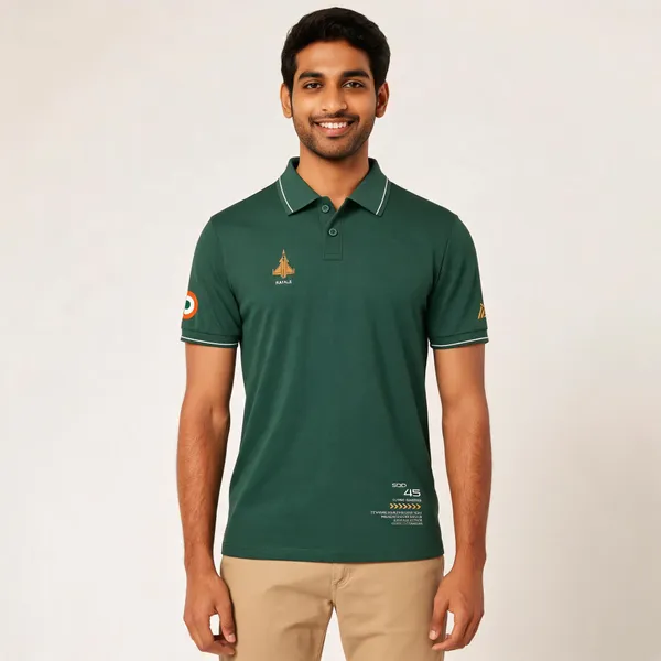Green_Cotton_Lycra_Regular_Fit_Rafale_Golden_Arrows_T-Shirt_For_Men