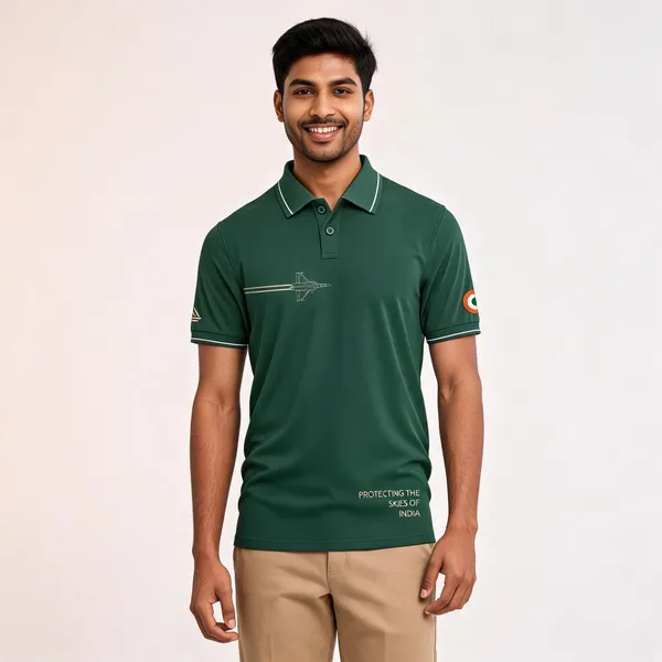 Green_Cotton_Blend_Regular_Fit_Polo_T-Shirt_For_Men