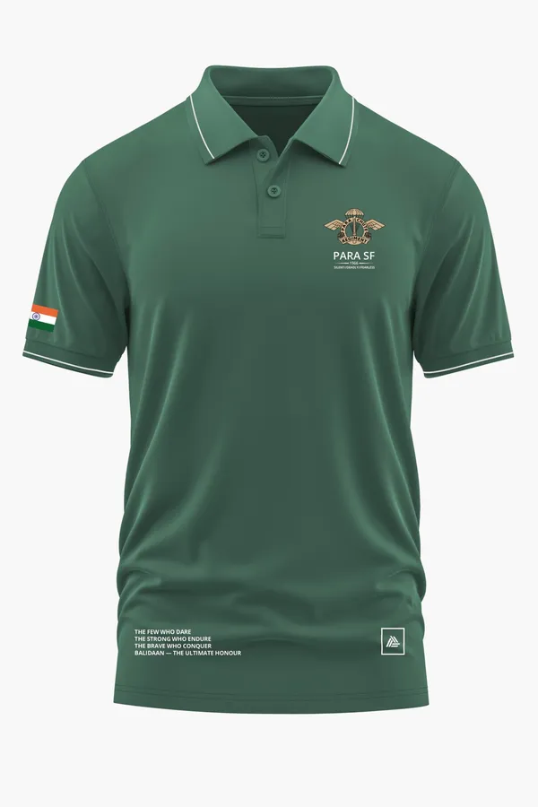 PARA_SF_THE_FEW_WHO_DARE_POLO_T-SHIRT_-_Green,_XXL