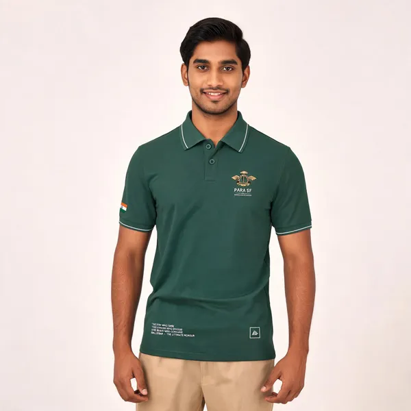 Green_Cotton_Blend_Regular_Fit_Para_Sf_The_Few_Who_Dare_Polo_T-Shirt_For_Men