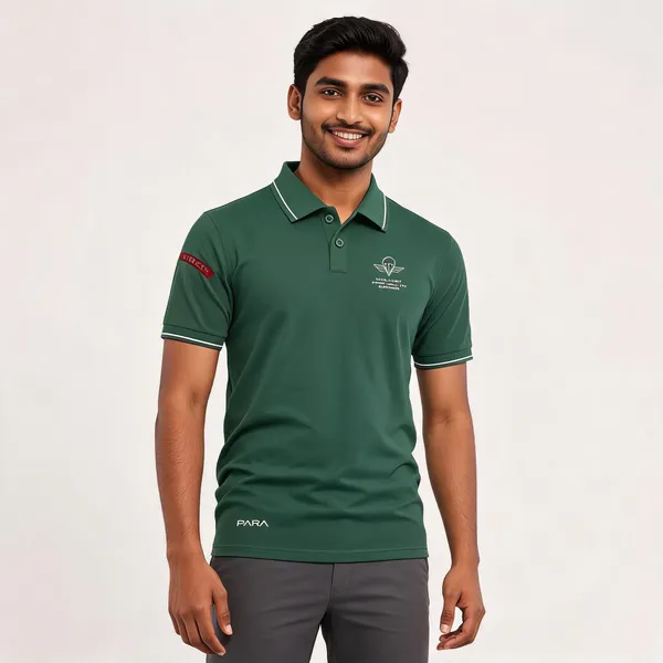 Green_Cotton_Regular_Fit_Para_Elite_Core_Polo_T-Shirt_For_Men