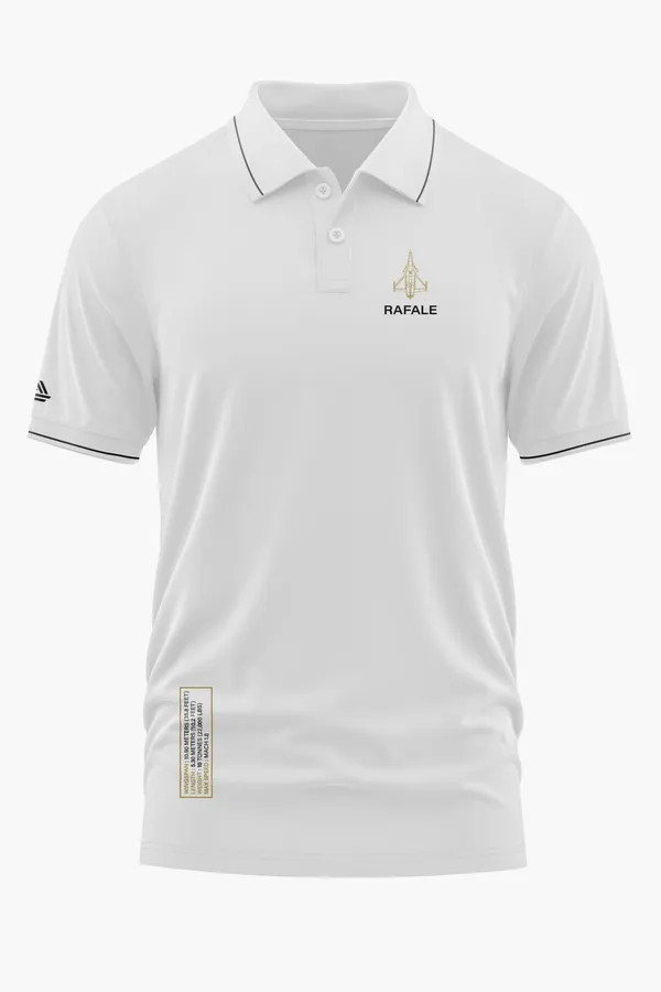 RAFALE_MULTIROLE_FIGHTER_JET_POLO_T-SHIRT_-_White,_XXL