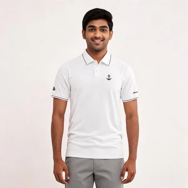 White_Cotton-Lycra_Regular_Fit_Indian_Navy_Honor_Polo_T-Shirt_For_Men