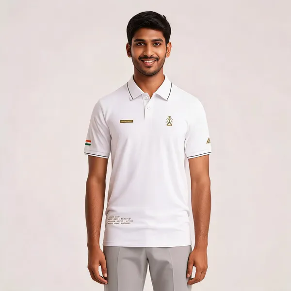 White_Cotton_Blend_Regular_Fit_Polo_T-Shirt_For_Men