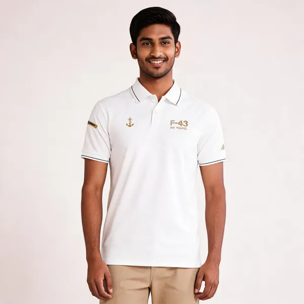 White_Cotton_Blend_Regular_Fit_Ins_Trishul_Polo_T-Shirt_For_Men