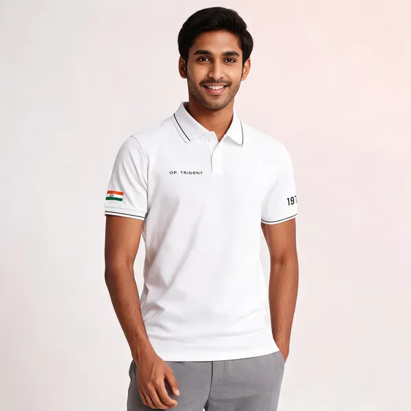 White_Cotton-Lycra_Regular_Fit_Polo_T-Shirt_For_Men