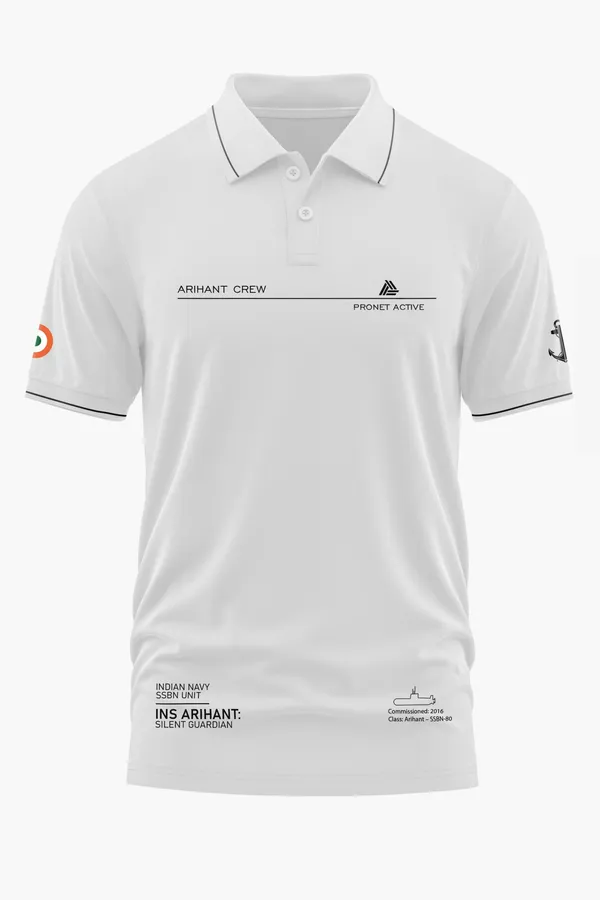 ARIHANT_CREW_SILENT_GUARDIAN_POLO_T-SHIRT_-_White,_XXL
