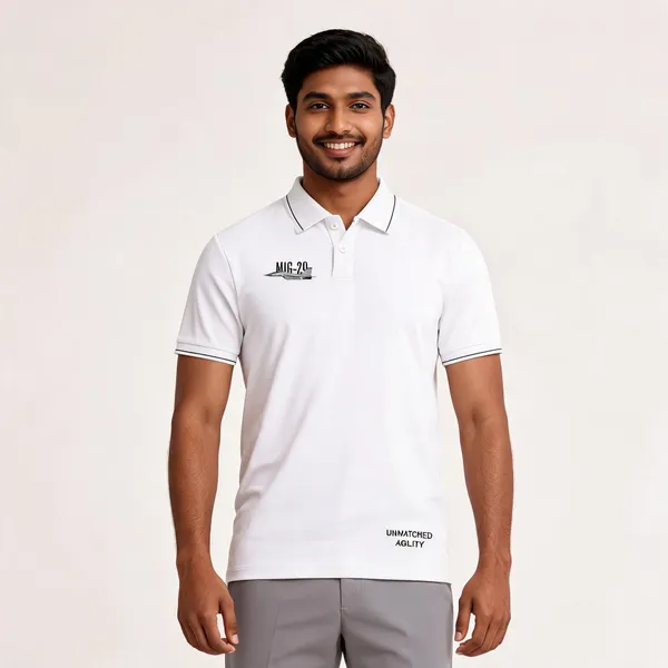 White_Cotton-Lycra_Regular_Fit_Mig-29_Agility_Polo_T-Shirt_For_Men