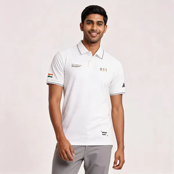 White_Cotton_Blend_Regular_Fit_Ins_Vikrant_Polo_T-Shirt_For_Men