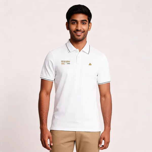 White_Cotton_Regular_Fit_Army_Special_Forces_Polo_T-Shirt_For_Men
