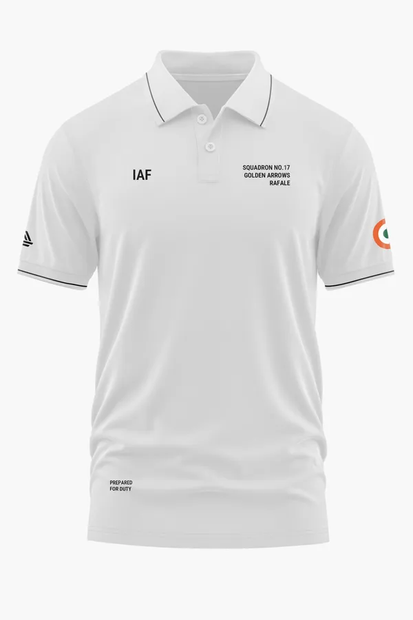 SQN._17_GOLDEN_ARROWS_POLO_T-SHIRT_-_White,_XXL