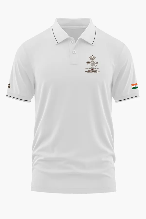 RAJPUTANA_RIFLES_LEGACY_POLO_T-SHIRT_-_White,_XXL