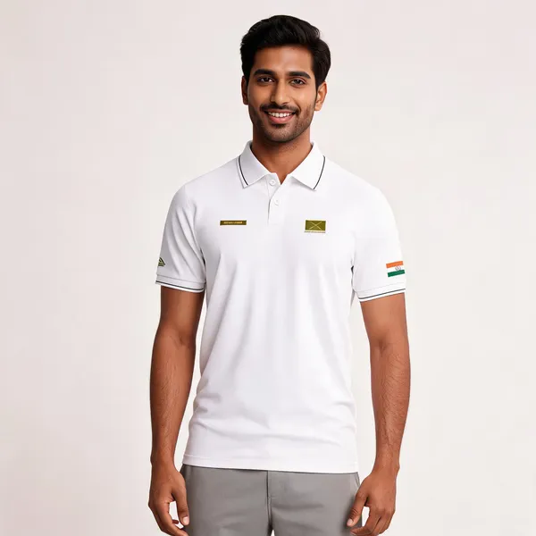 White_Cotton_Lycra_Regular_Fit_Army_Classic_Polo_T-Shirt_For_Men