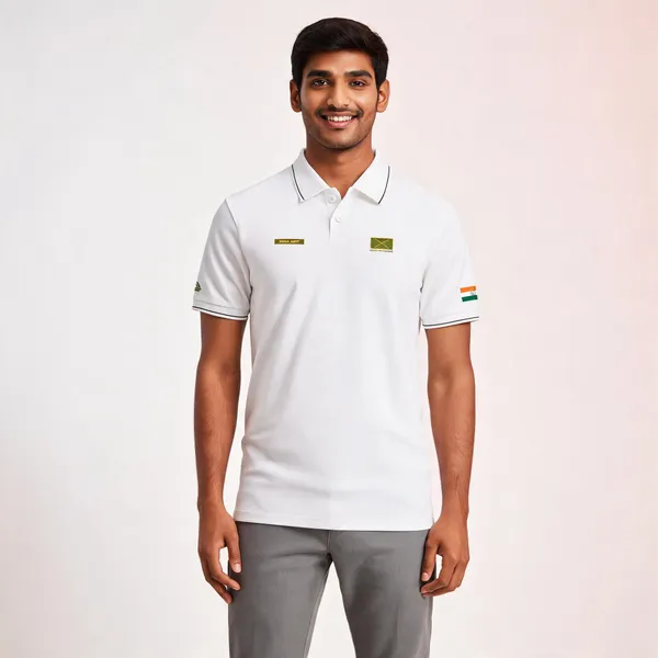 White_Cotton_Lycra_Regular_Fit_Army_Classic_Polo_T-Shirt_For_Men