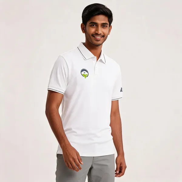 White_Cotton_Blend_Regular_Fit_Pin_Location_Polo_T-Shirt_For_Men