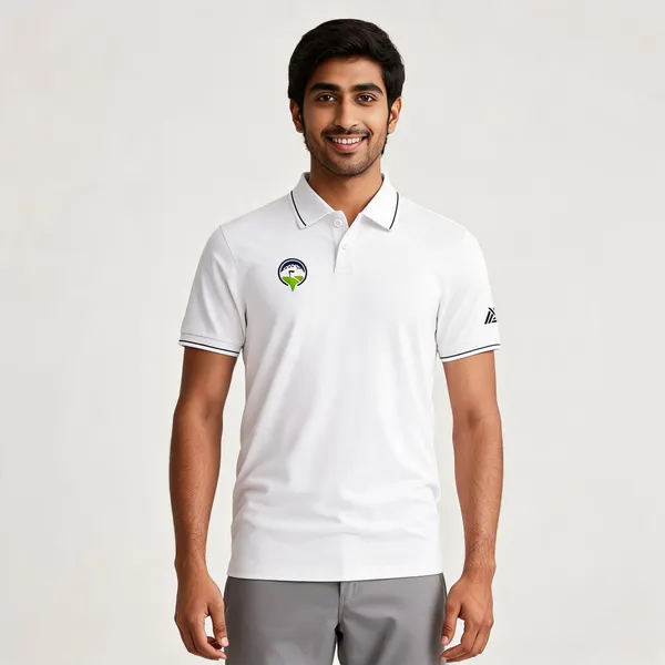 White_Cotton_Blend_Regular_Fit_Pin_Location_Polo_T-Shirt_For_Men